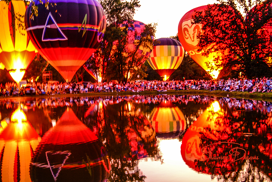 Balloon Glow Reflections